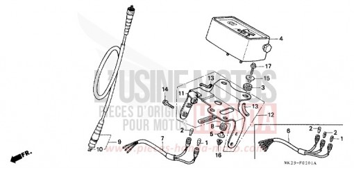 COMPTEUR XR600RM de 1991